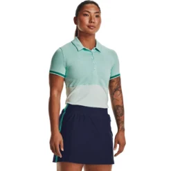Under Armour UA Zinger Point SS Polo-Sea Mist / Neptune / Metallic Zilver