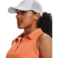 Under Armour UA Zinger Polo SL-Orange Blast / Midnight Navy / Metallic Silver