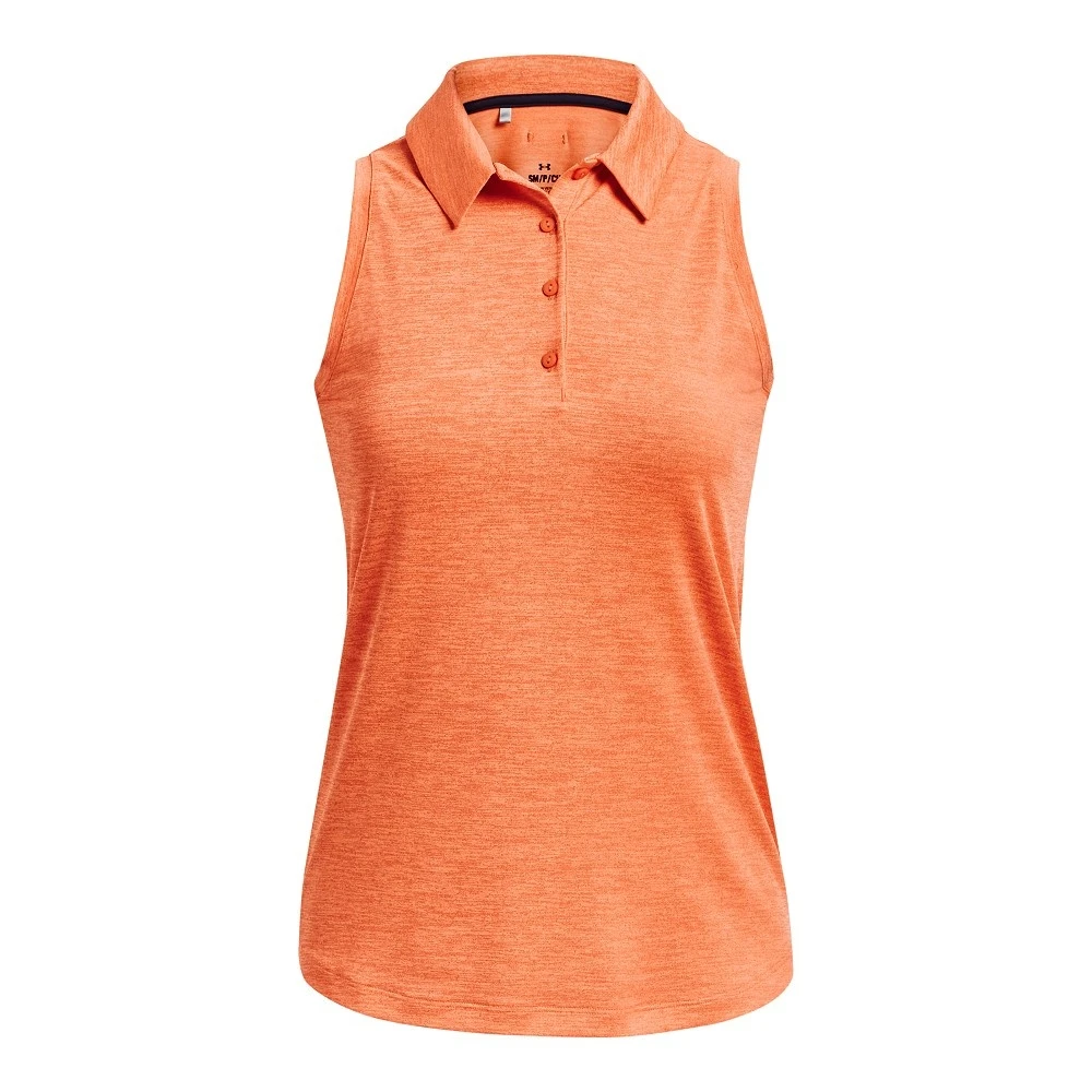 Under Armour UA Zinger Polo SL-Orange Blast / Midnight Navy / Metallic Silver 4 Under Armour UA Zinger Polo SL-Orange Blast / Midnight Navy / Metallic Silver - Afbeelding 4